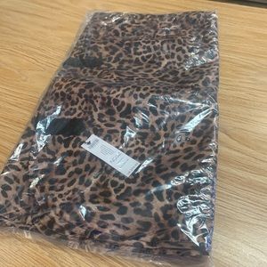 Chico’s leopard print garment bag. NWT
